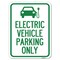 Signmission Electric Vehicle Parking W/ Graphic Heavy-Gauge Alum Rust Proof Parking, 18" x 24", A-1824-24117 A-1824-24117 - alternate 1
